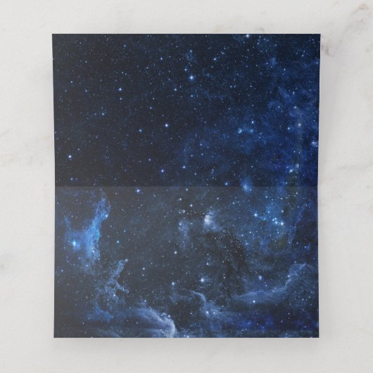 Celestial Moon Phase Galaxy Platzkarte (Innenseite Aufgefaltet)