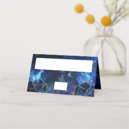 Celestial Moon Phase Galaxy Platzkarte