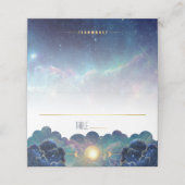 Celestial Moon Phase Galaxy Platzkarte (Außenseite Aufgefaltet)