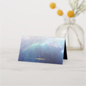 Celestial Moon Phase Galaxy Platzkarte (Rückseite)