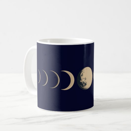Celestial moon phase kaffeetasse (Vorderseite Links)