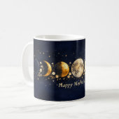 Celestial Moon Phase Mother's Day Mug Kaffeetasse (Vorderseite Links)