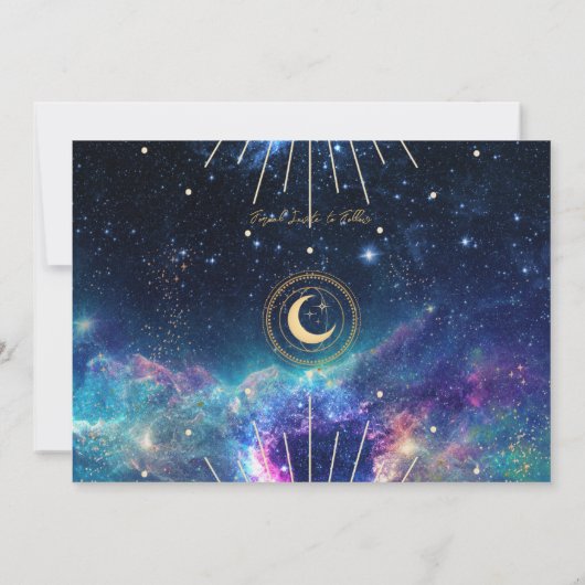 Celestial Moon Phase Save the Date (Rückseite)