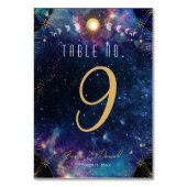 Celestial Moon Phase Tischnummer (Vorderseite)