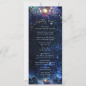 Celestial Moon Phase Wedding Program (Rückseite)