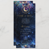 Celestial Moon Phase Wedding Program (Vorne/Hinten)