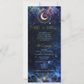 Celestial Moon Phase Wedding Program (Vorderseite)