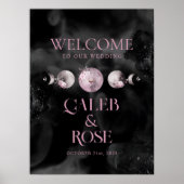Celestial Moon Phase Welcome Sign - LunaART-A01 Poster (Vorne)