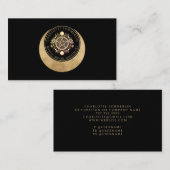 Celestial Moon Phases Business Card Visitenkarte (Vorne/Hinten)