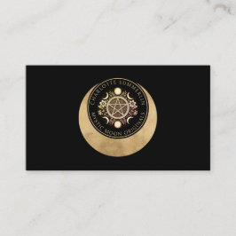 Celestial Moon Phases Business Card Visitenkarte