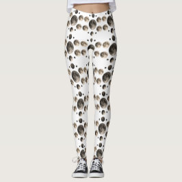 Celestial Moon Phases Mandala Astronomy Art Leggings