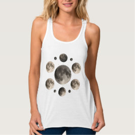 Celestial Moon Phases Mandala Astronomy Art Tank Top