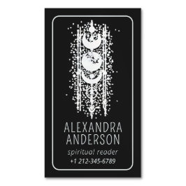Celestial Moon Phases Mystical Esoteric Spiritual Magnetische Visitenkarte