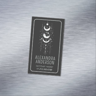 Celestial Moon Phases Mystical Esoteric Spiritual Magnetische Visitenkarte