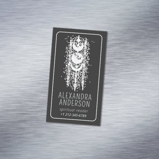 Celestial Moon Phases Mystical Esoteric Spiritual Magnetische Visitenkarte (Beispiel)