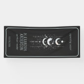 Celestial Moon Phases Mystical Holistic Spiritual Banner (Horizontal)