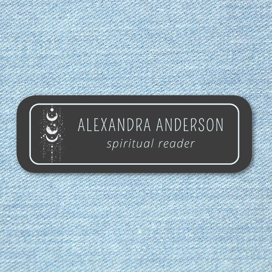 Celestial Moon Phases Mystical Holistic Spiritual Namensschild