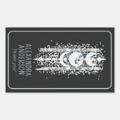 Celestial Moon Phases Mystical Holistic Spiritual Rechteckiger Aufkleber (Vorderseite)