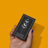 Celestial Moon Phases Mystical Holistic Spiritual Visitenkarte