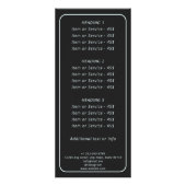 Celestial Moon Phases Mystical Holistic Spiritual Werbekarte (Hinten)