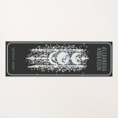 Celestial Moon Phases Mystical Holistic Spiritual Yogamatte (Vorderseite (Horizontal))