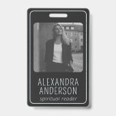 Celestial Moon Phases Mystical Spiritual Foto Ausweis (Rückseite)