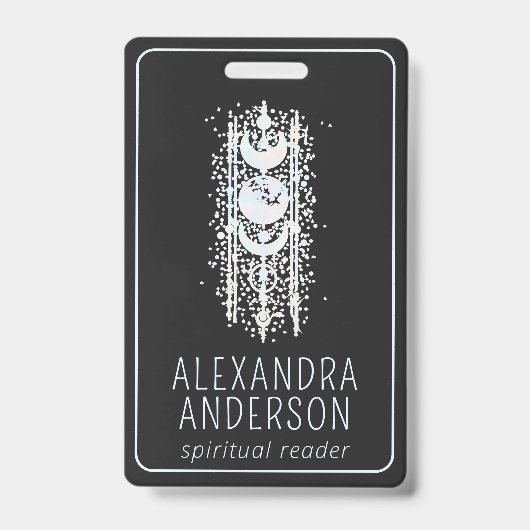 Celestial Moon Phases Mystical Spiritual Foto Ausweis (Vorderseite)