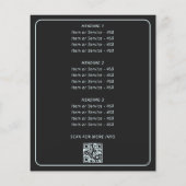 Celestial Moon Phases Mystical Spiritual QR Code Flyer (Hinten)