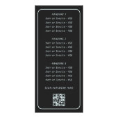 Celestial Moon Phases Mystical Spiritual QR Code Werbekarte (Hinten)