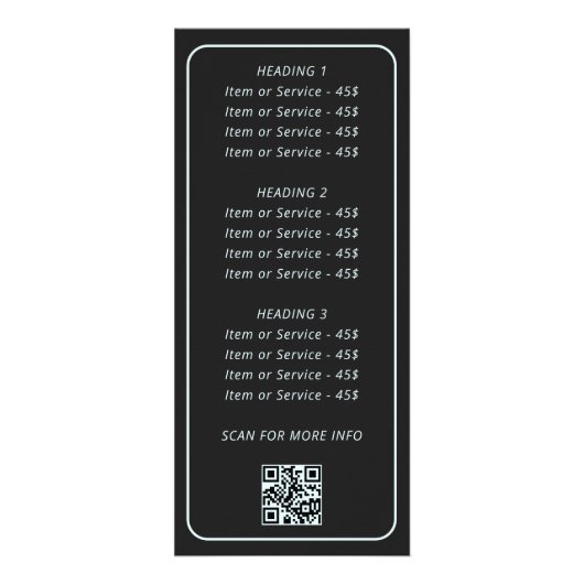 Celestial Moon Phases Mystical Spiritual QR Code Werbekarte (Hinten)