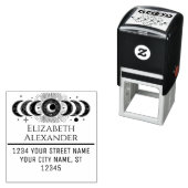 Celestial Moon Phases Name Rücksendeadresse #1 Permastempel (Beispiel)