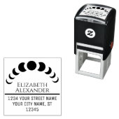 Celestial Moon Phases Name Rücksendeadresse #3 Permastempel (Beispiel)