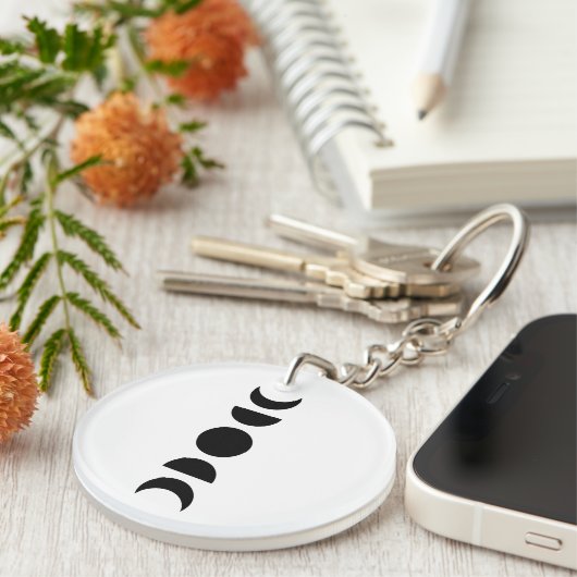 Celestial Moon Phases Schlüsselanhänger (Vorderseite rechts)