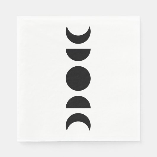 Celestial Moon Phases Serviette (Vorderseite)