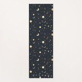 Celestial Moon Phases Stars Gold Monogram Yoga Mat Yogamatte (Vorderseite)