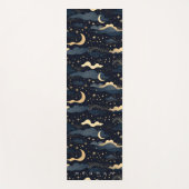 Celestial Moon Phases Stars Gold Monogram Yoga Mat Yogamatte (Vorderseite)