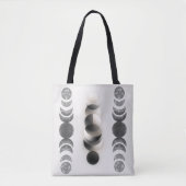 Celestial Moon Phases Triptych Poster | Abstract  Tasche (Vorderseite)