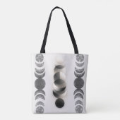Celestial Moon Phases Triptych Poster | Abstract  Tasche (Rückseite)