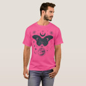 Celestial Moon Phases Wicca Boho Moth Mystical Ast T-Shirt (Vorne ganz)