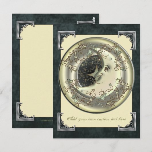 Celestial Moon Postcard Postkarte (Vorne/Hinten)