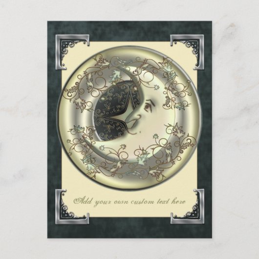 Celestial Moon Postcard Postkarte (Vorderseite)
