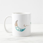 Celestial Moon Star Classic Keramik Tasse (Links)