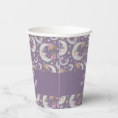 Celestial Moon Star Floral Lavender Baby Dusche Pappbecher (Rechts)