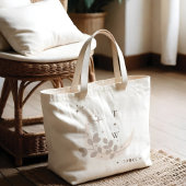 Celestial Moon Star Monogram Boho Bridesmaid Jumbo Stoffbeutel