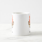 Celestial Moon & Star Reindeer Face Holiday Kaffeetasse (Mittel)