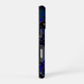 Celestial Moon Starry Night Stainglas iPhone Hülle (Rechte Seite)