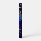 Celestial Moon Starry Night Stainglas iPhone Hülle (Linke Seite)