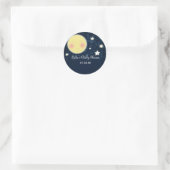 Celestial Moon Stars Babydusche Party Sticker (Tasche)
