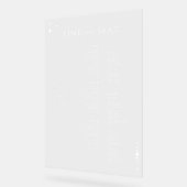 Celestial Moon Stars Boho Monogram Seekarte Acrylschild (Winkel)