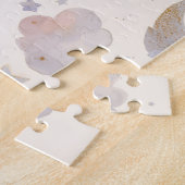 Celestial Moon Stars Clouds Watercolor Pastels Puzzle (Seite)